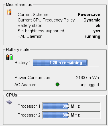 Power Management on SuSE 10.2