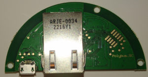 Ethernet jack side of board